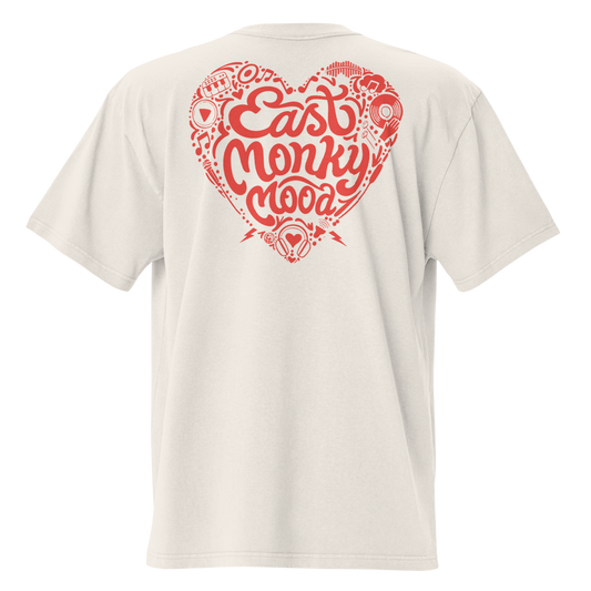 Oversized T-Shirt mit verwaschenem Look