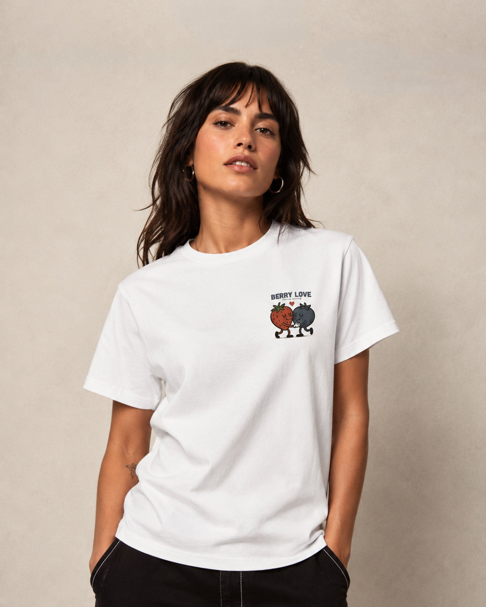 BERRY LOVE //women´s high-wasted shirt