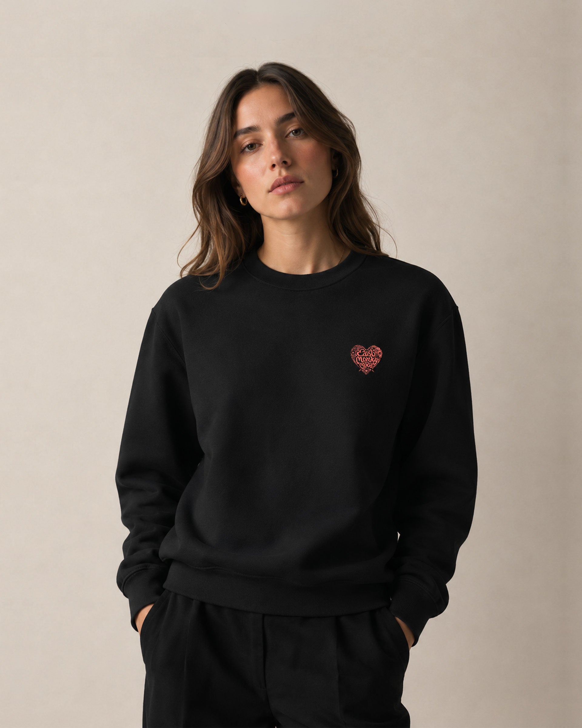MONKY HEART //oversized sweatshirt