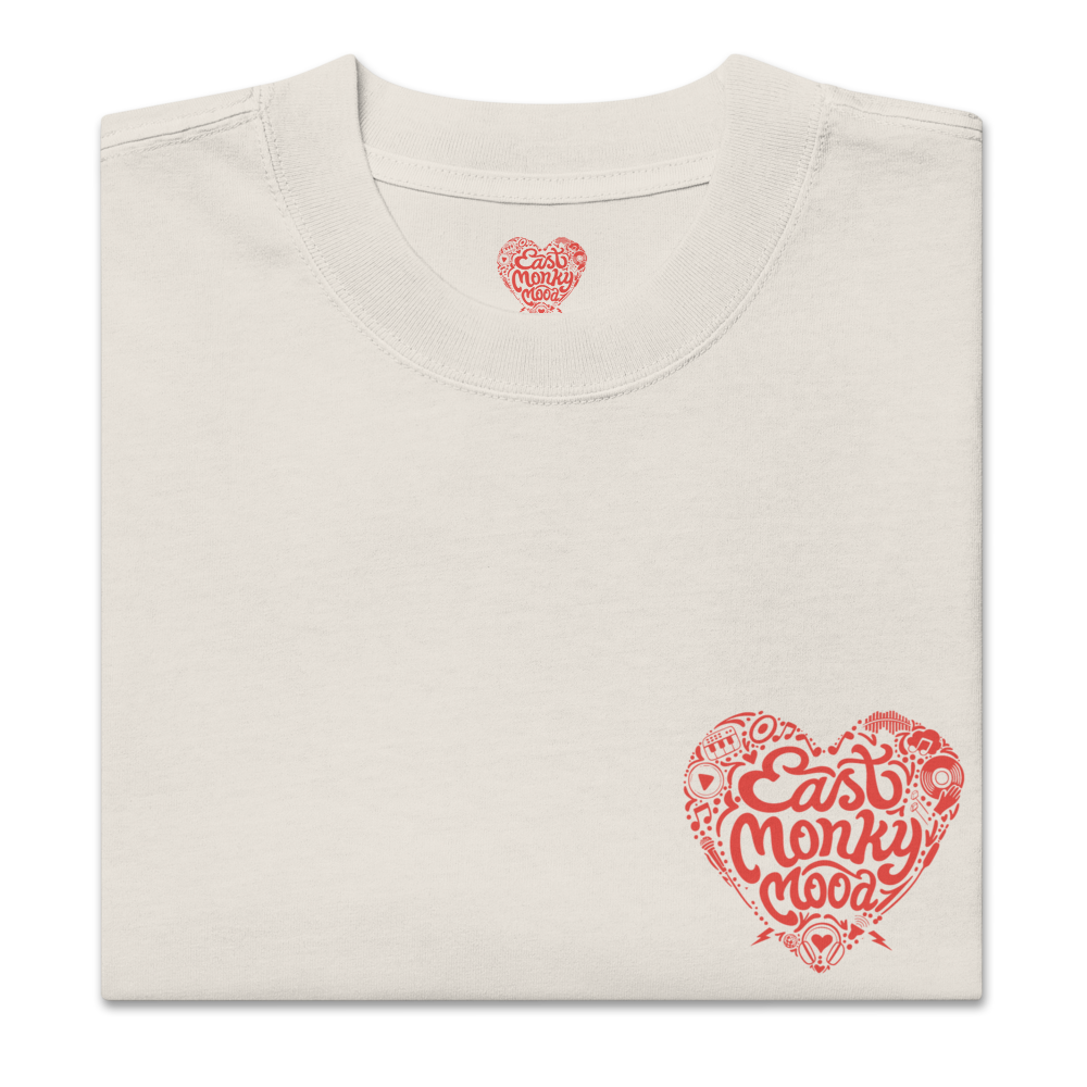 Oversized T-Shirt mit verwaschenem Look